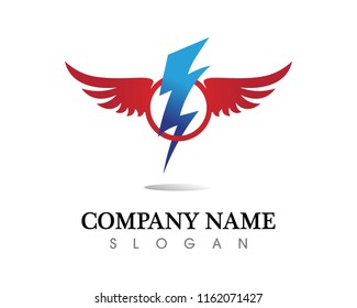 Falcon Eagle Bird Logo Template vector icon
