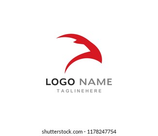 Falcon Eagle Bird Logo Template vector icon