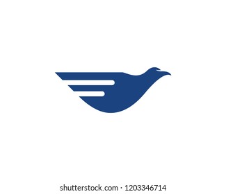 Falcon Eagle Bird Logo Template vector icon