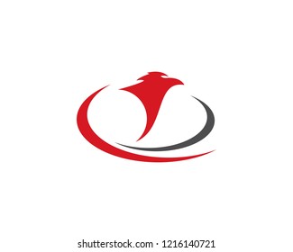 Falcon Eagle Bird Logo Template vector icon