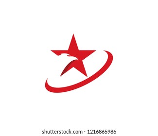 Falcon Eagle Bird Logo Template vector icon