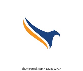 Falcon Eagle Bird Logo Template vector icon