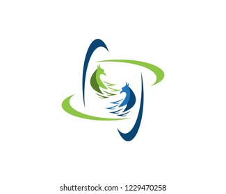 Falcon Eagle Bird Logo Template vector icon
