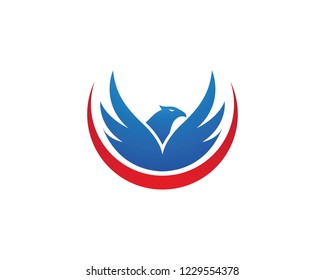 Falcon Eagle Bird Logo Template vector icon