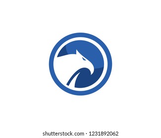 Falcon Eagle Bird Logo Template vector icon