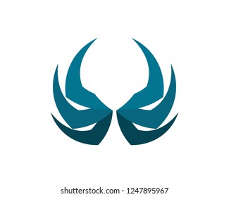 Falcon Eagle Bird Logo Template vector icon
