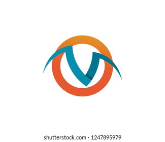 Falcon Eagle Bird Logo Template vector icon
