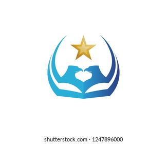 Falcon Eagle Bird Logo Template vector icon
