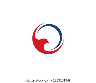 Falcon Eagle Bird Logo Template vector icon