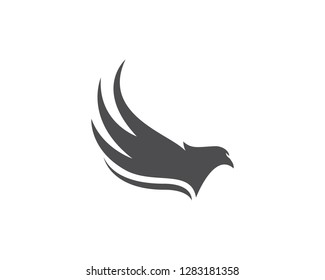 Falcon Eagle Bird Logo Template vector icon