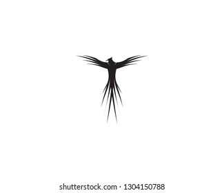 Falcon Eagle Bird Logo Template vector icon