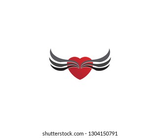 Falcon Eagle Bird Logo Template vector icon
