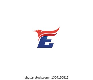 Falcon Eagle Bird Logo Template vector icon
