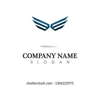 Falcon Eagle Bird Logo Template vector icon
