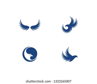 Falcon Eagle Bird Logo Template