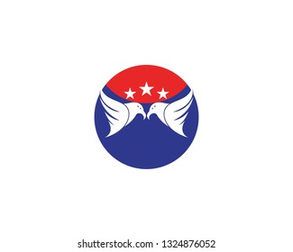 Falcon eagle bird logo template