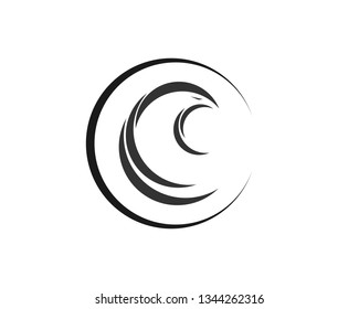 Falcon Eagle Bird Logo Template vector icon - Vector