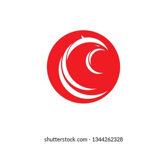Falcon Eagle Bird Logo Template vector icon - Vector