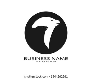 Falcon Eagle Bird Logo Template vector icon - Vector