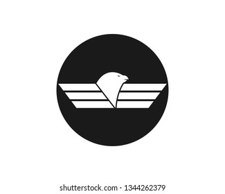 Falcon Eagle Bird Logo Template vector icon - Vector