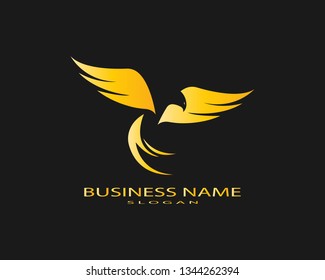Falcon Eagle Bird Logo Template vector icon - Vector
