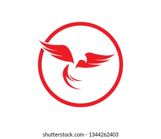 Falcon Eagle Bird Logo Template vector icon - Vector