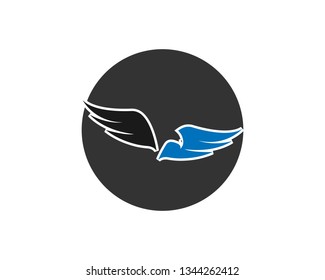 Falcon Eagle Bird Logo Template vector icon - Vector