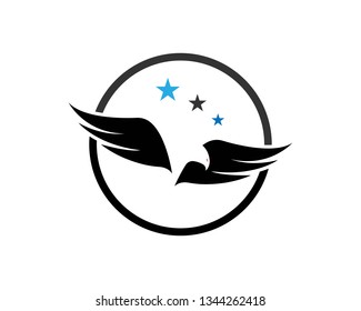 Falcon Eagle Bird Logo Template vector icon - Vector