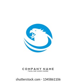 Falcon Eagle Bird Logo Template vector icon