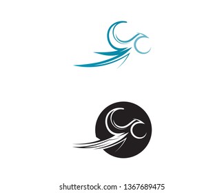 Falcon Eagle Bird Logo Template vector icon

