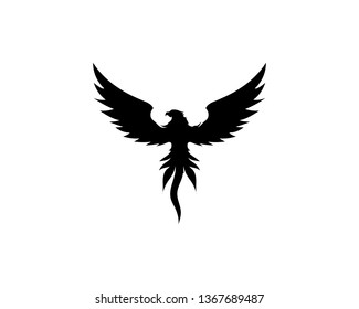 Falcon Eagle Bird Logo Template vector icon
