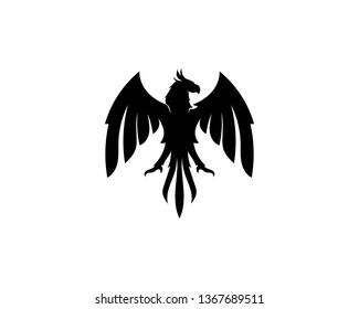 Falcon Eagle Bird Logo Template vector icon