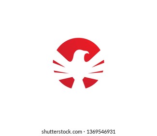 Falcon Eagle Bird Logo Template vector