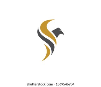 Falcon Eagle Bird Logo Template vector