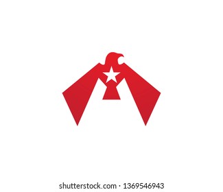 Falcon Eagle Bird Logo Template vector