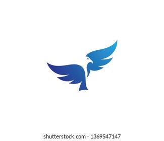 Falcon Eagle Bird Logo Template vector