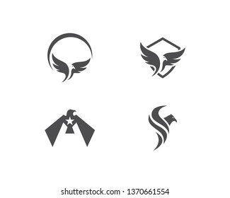 Falcon Eagle Bird Logo Template vector