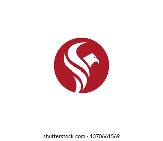 Falcon Eagle Bird Logo Template vector