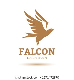 Falcon Eagle Bird Logo Template vector icon