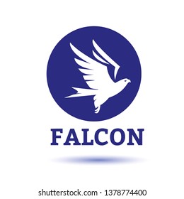 Falcon Eagle Bird Logo Template vector icon