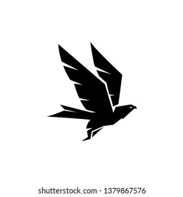 Falcon Eagle Bird Logo Template vector icon