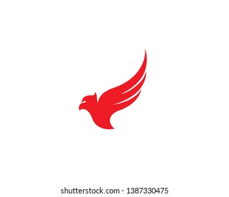 Falcon Eagle Bird Logo Template vector icon