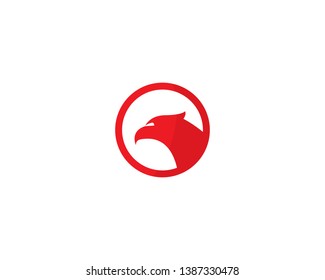 Falcon Eagle Bird Logo Template vector icon