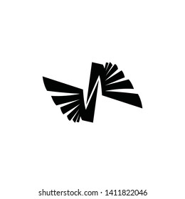 Falcon Eagle Bird Logo Template vector icon
