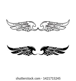 Falcon Eagle Bird Logo Template vector icon
