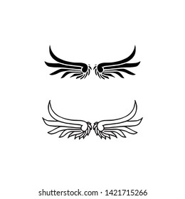Falcon Eagle Bird Logo Template vector icon

