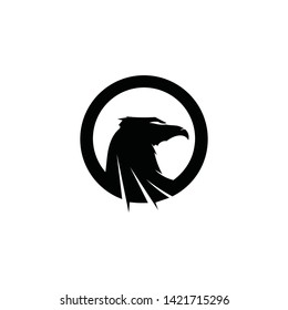 Falcon Eagle Bird Logo Template vector icon
