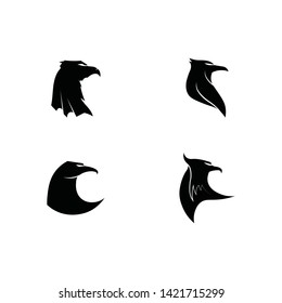 Falcon Eagle Bird Logo Template vector icon
