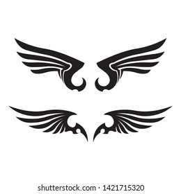Falcon Eagle Bird Logo Template vector icon

