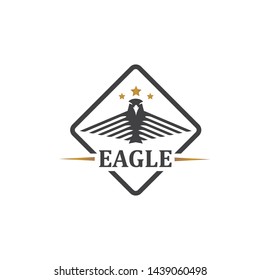 Falcon Eagle Bird Logo Template vector icon